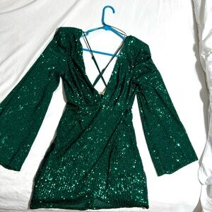 Sequin Green Dress